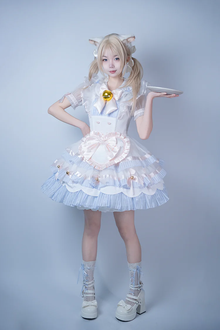 Dreamland - 11 cm Sweet Lolita Shoes with High Platform & Rose Print Heel - Image 9