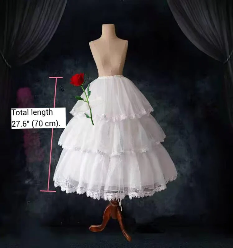 Teddy Bear - 27.6" (70 CM) Adjustable Wedding Lolita Petticoat - Image 12