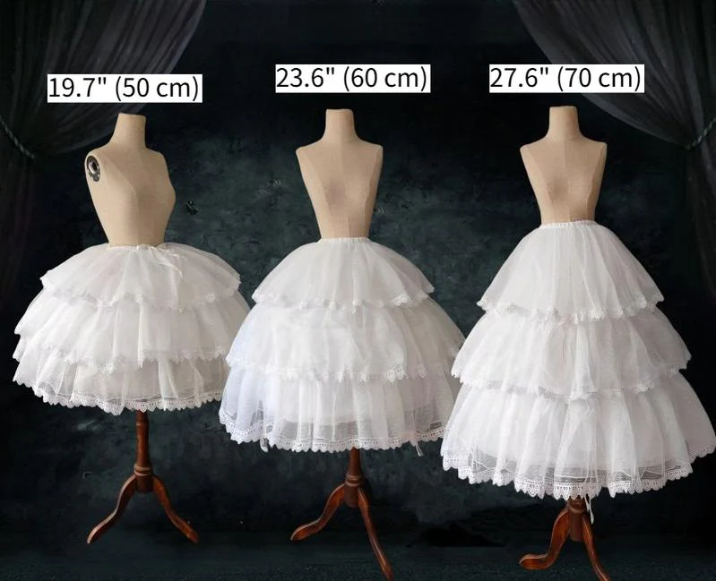 Teddy Bear - 27.6" (70 CM) Adjustable Wedding Lolita Petticoat - Image 4