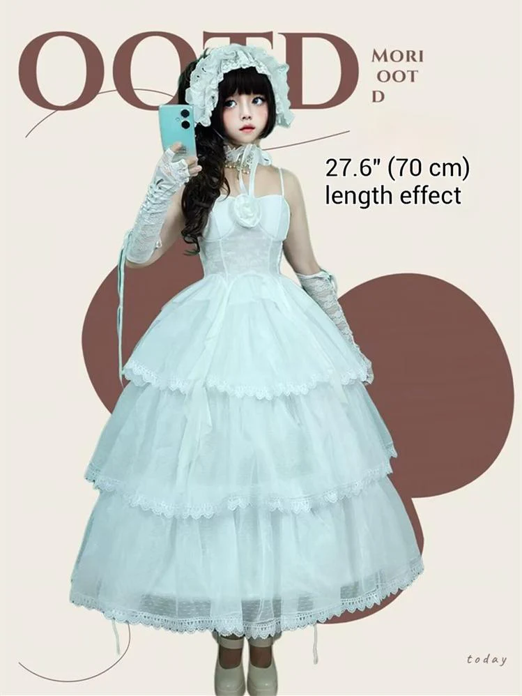Teddy Bear - 27.6" (70 CM) Adjustable Wedding Lolita Petticoat - Image 9