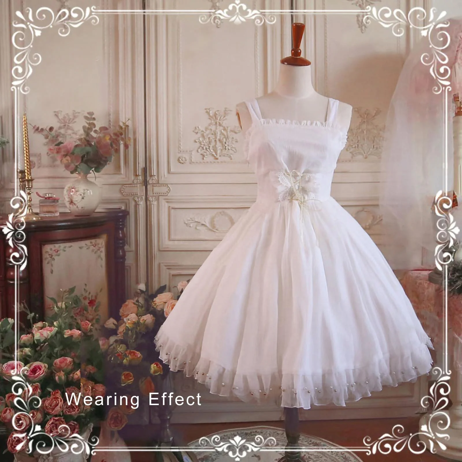 Plus Size Lolita Puffy Petticoat, 18" (45cm) Length, Cotton Lining - Image 6