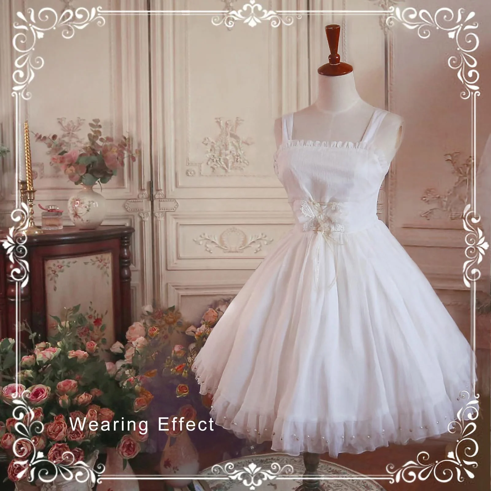 Plus Size Lolita Puffy Petticoat, 18" (45cm) Length, Cotton Lining - Image 7