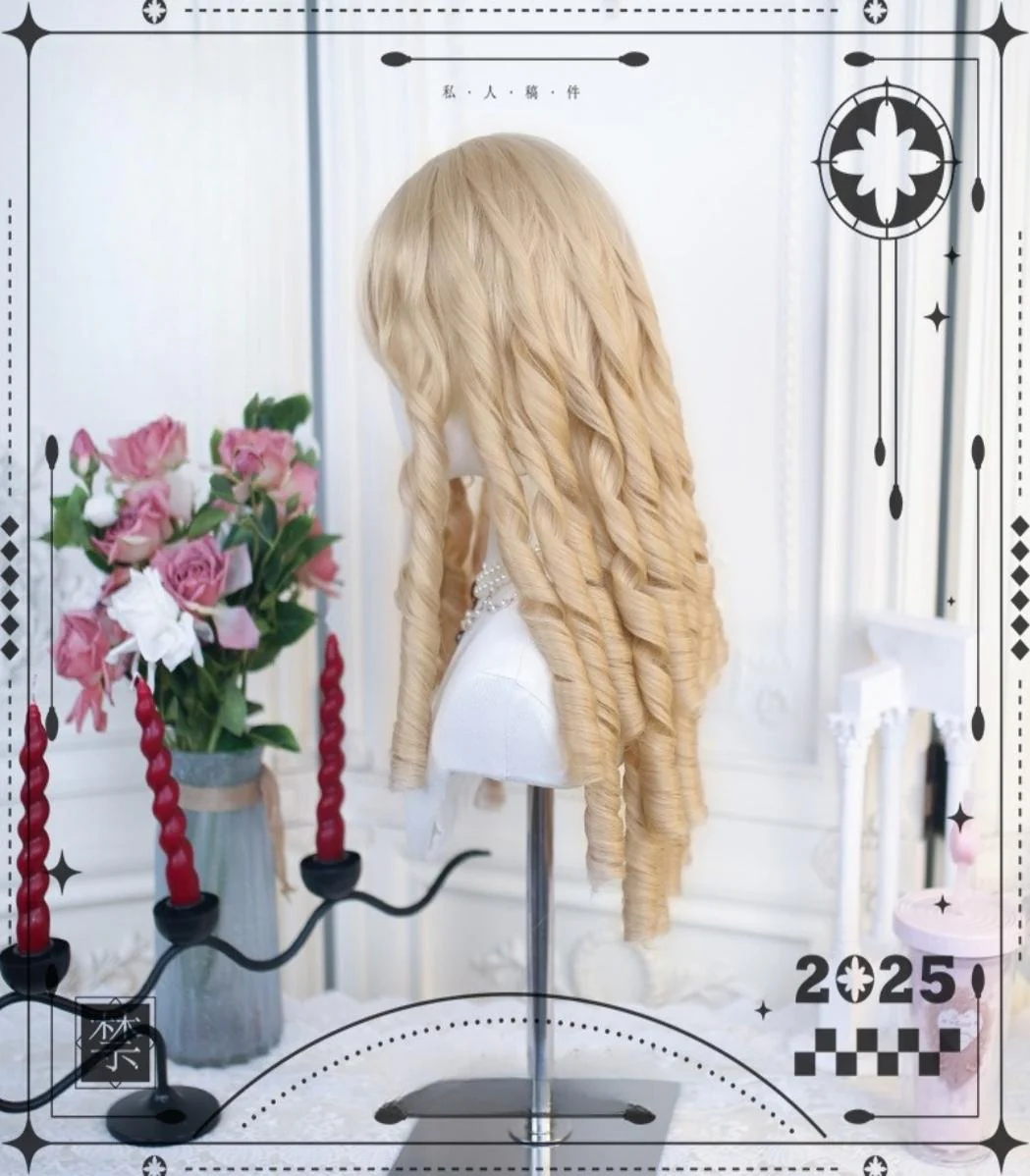 Dalao Home - 50-55 CM Lolita Wig with Retro Roman Curls - Image 4