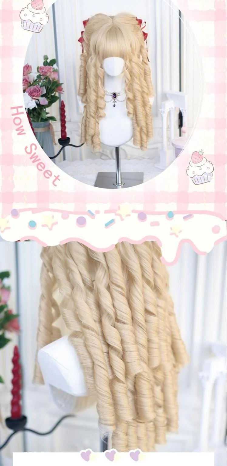 Dalao Home - 50-55 CM Lolita Wig with Retro Roman Curls - Image 9