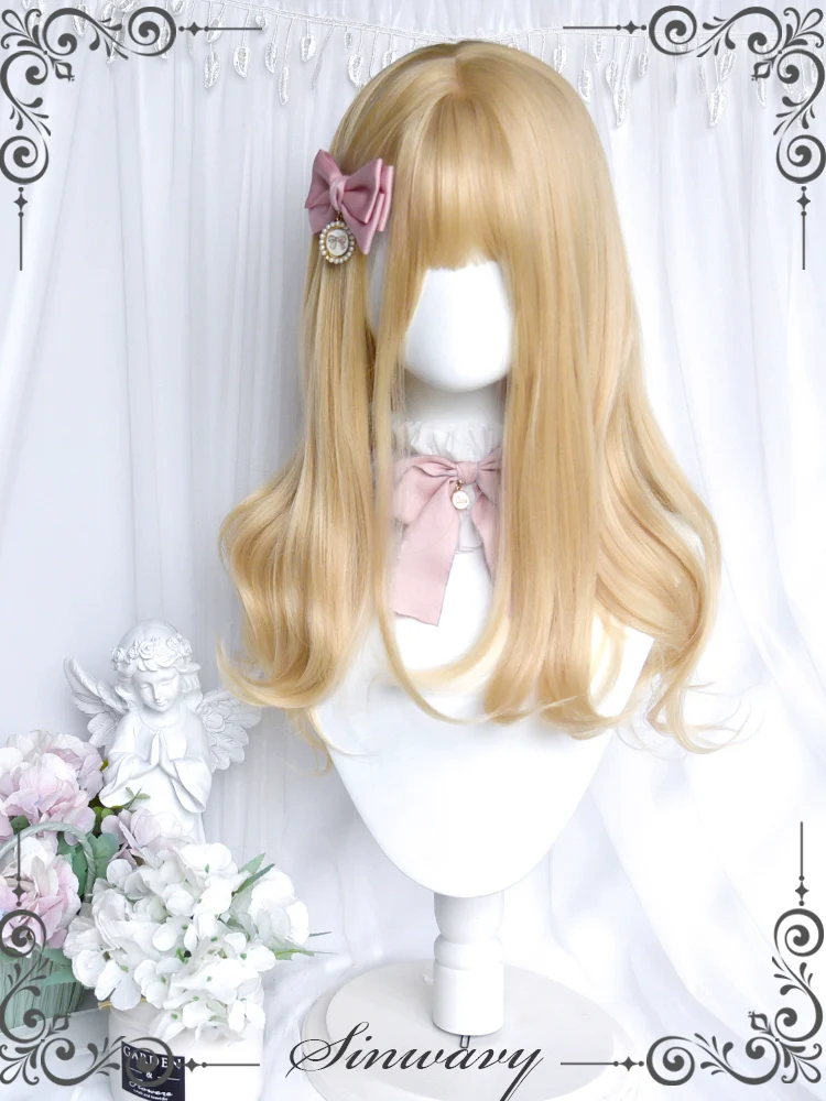 Sinwavy - 55CM Blonde Lolita Curl Wig Detachable Double Ponytail - Image 3