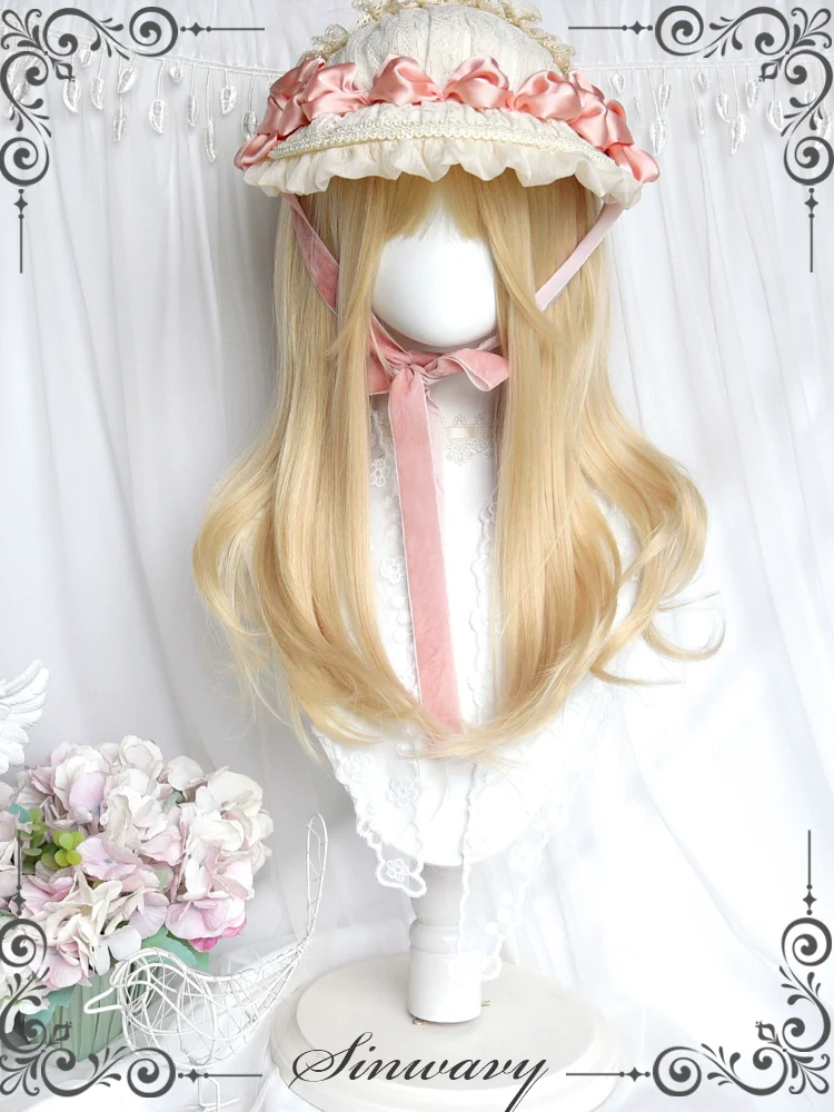 Sinwavy - 55CM Blonde Lolita Curl Wig Detachable Double Ponytail - Image 4