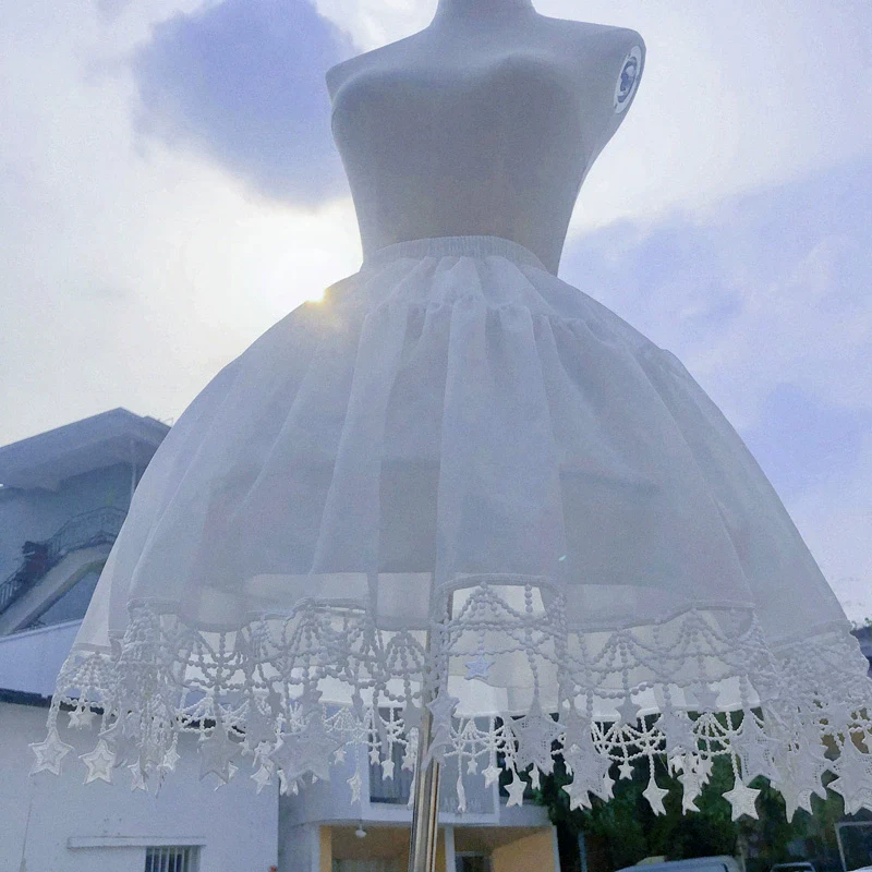 Adjustable Lolita Puffy Hoop Petticoat With Star Hem - Image 2