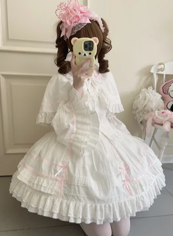 AerialCat - Praying Snowfall - Old School Lolita Skirt Suit Cape Princess Sleeve Shirt - Image 12