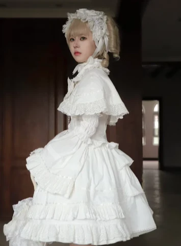 AerialCat - Praying Snowfall - Old School Lolita Skirt Suit Cape Princess Sleeve Shirt - Image 21