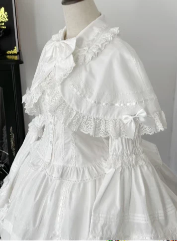 AerialCat - Praying Snowfall - Old School Lolita Skirt Suit Cape Princess Sleeve Shirt - Image 42