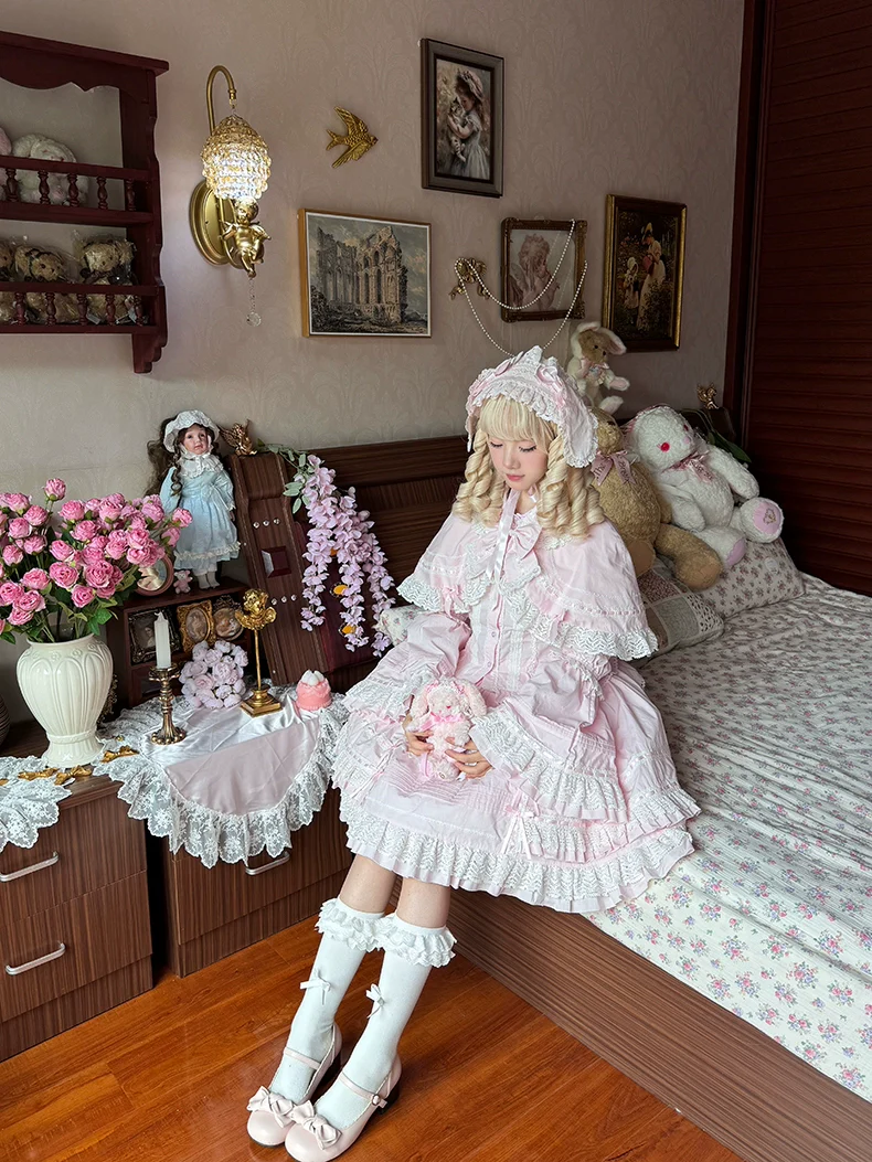 AerialCat - Praying Snowfall - Old School Lolita Skirt Suit Cape Princess Sleeve Shirt - Image 5