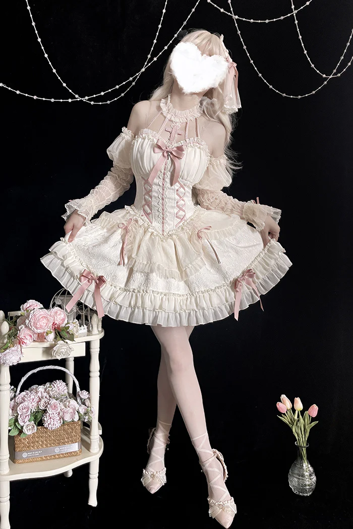Alice Girl - Cross Maiden - Gothic Lolita Cuffs Puff Arm Sleeves - Image 20