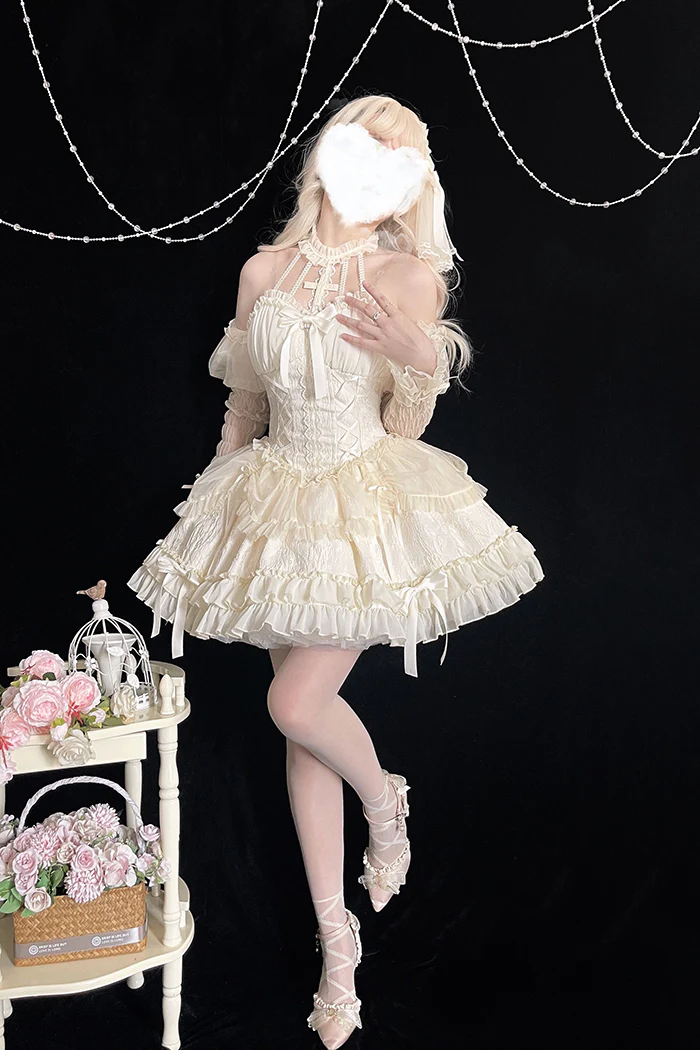 Alice Girl - Cross Maiden - Gothic Lolita Dress, Ballet Halterneck Lolita JSK - Image 48