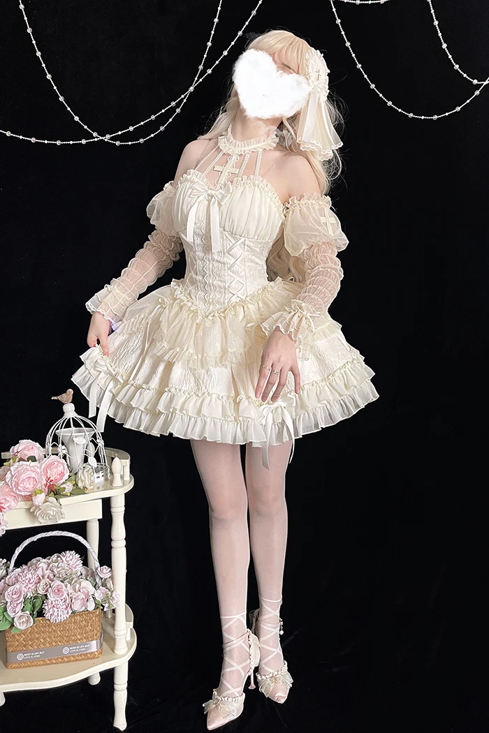 Alice Girl - Cross Maiden - Gothic Lolita Dress, Ballet Halterneck Lolita JSK - Image 49