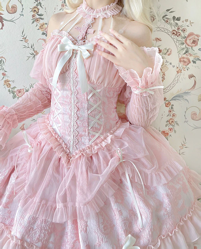 Alice Girl - Cross Maiden - Gothic Lolita Dress, Ballet Halterneck Lolita JSK - Image 9