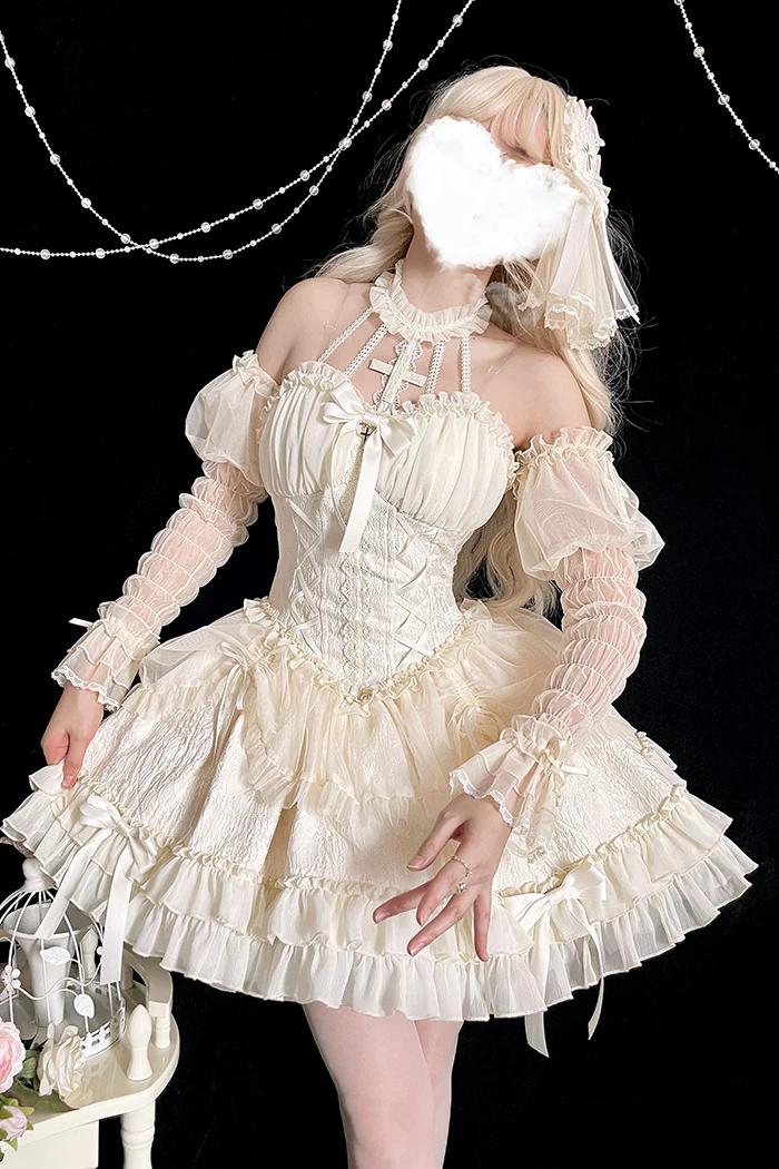 Alice Girl - Cross Maiden - Gothic Lolita Hair Clips Veil Headbow - Image 20