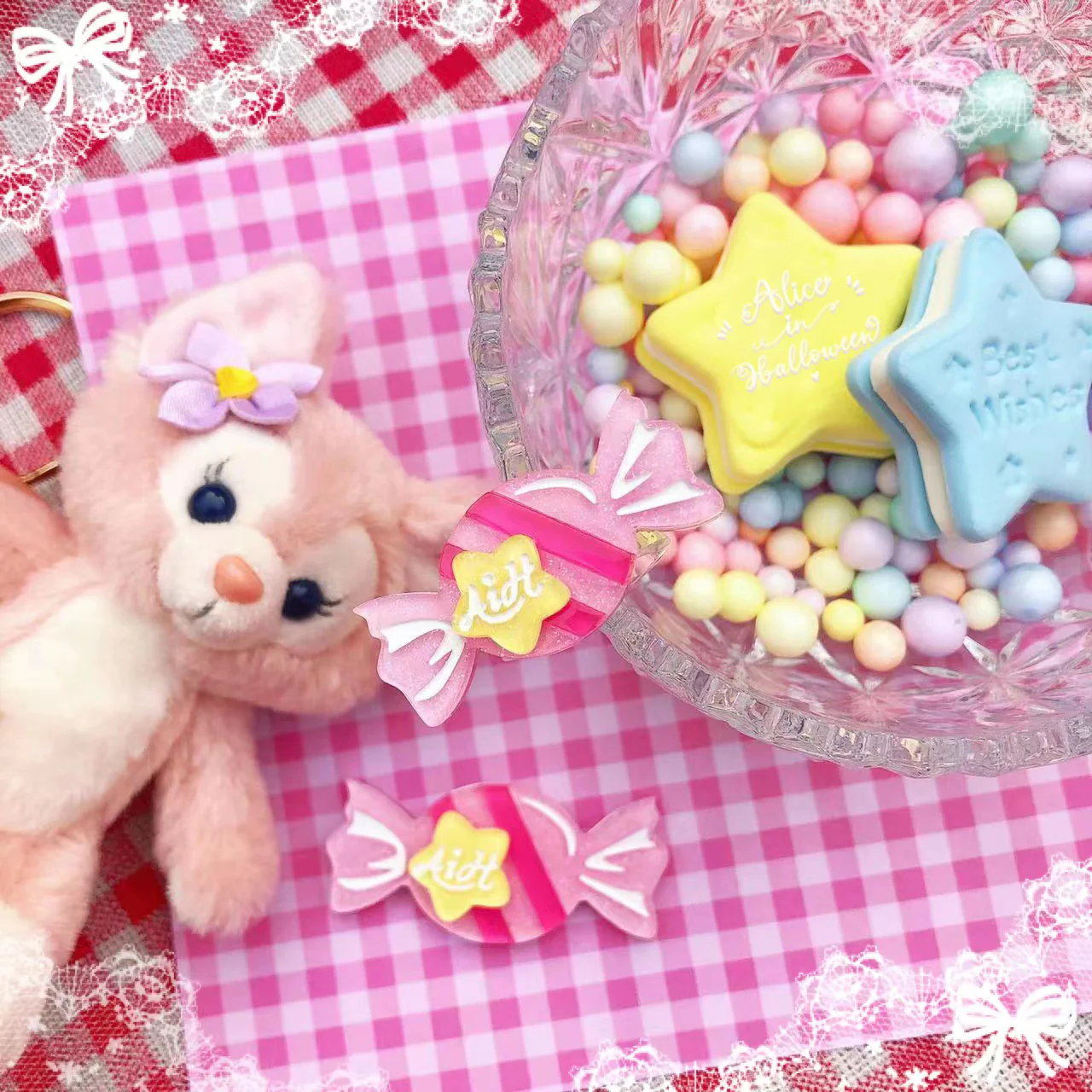 Rainbow Candy - Sweet Lolita Ring Hairclip - Image 10