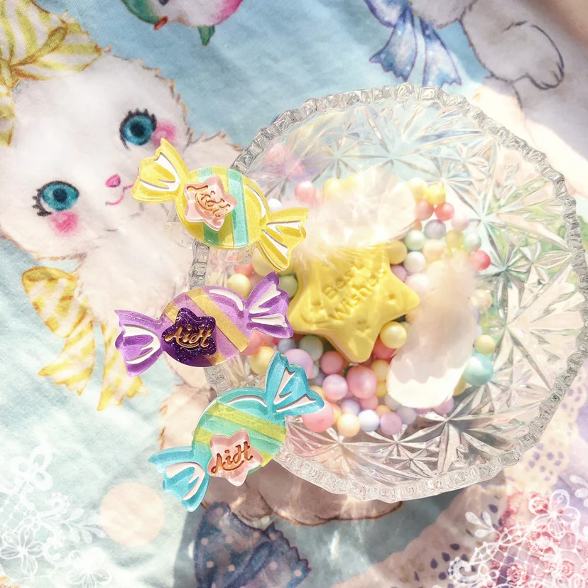 Rainbow Candy - Sweet Lolita Ring Hairclip - Image 16