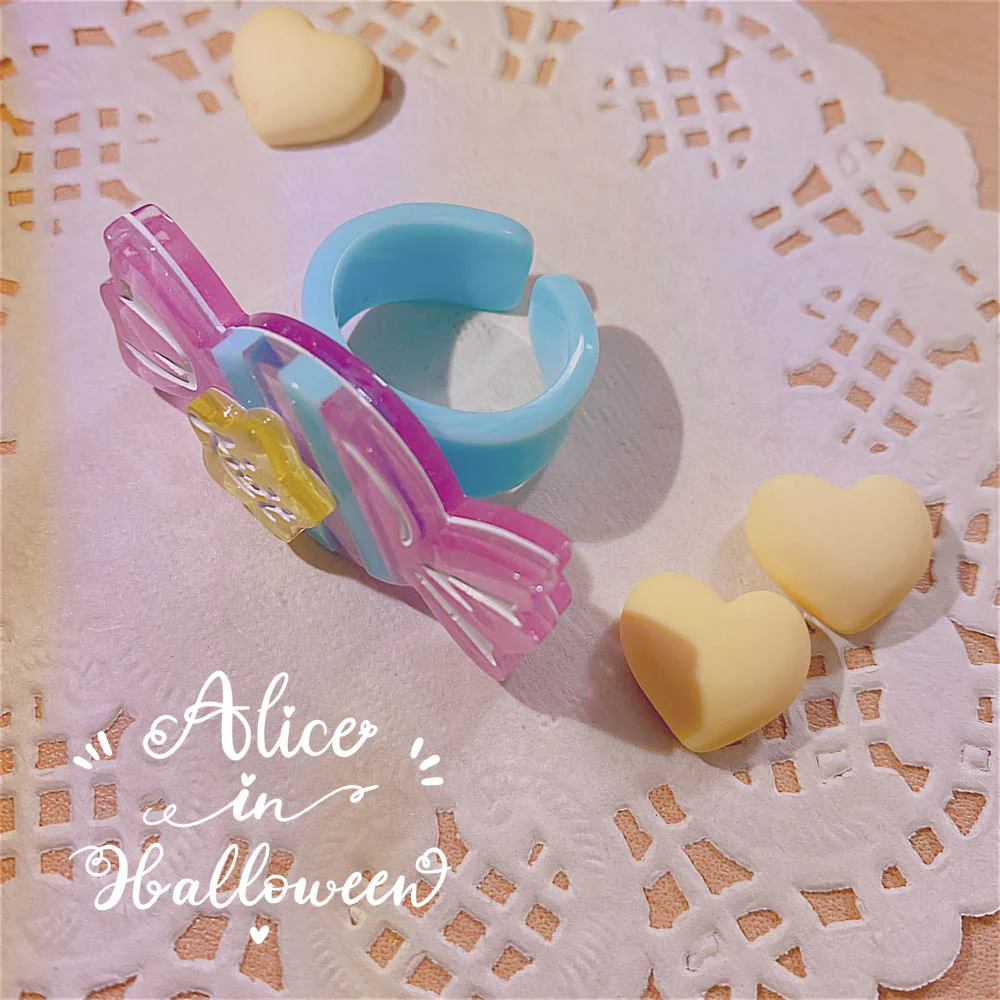 Rainbow Candy - Sweet Lolita Ring Hairclip - Image 32