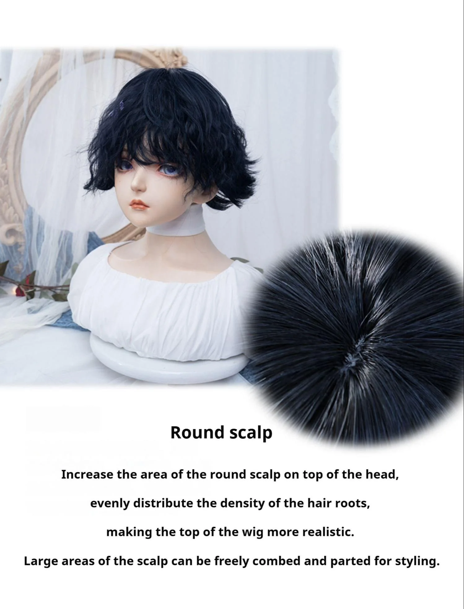Alicegarden - Ouji Lolita Wig Short Curly Male Lolita Wig - Image 9