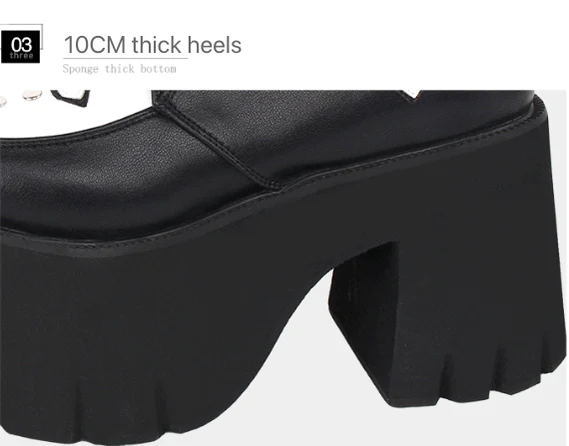 Angelic Imprint - Gothic Lolita Cross Classic Platform Shoes - Image 7