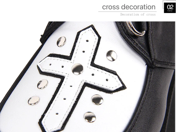 Angelic Imprint - Gothic Lolita Cross Classic Platform Shoes - Image 8