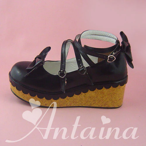 Antaina - Lolita Bow Platform Shoes Multiple Colors - Image 10