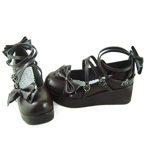 Antaina - Lolita Bow Platform Shoes Multiple Colors - Image 19
