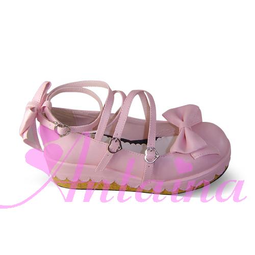 Antaina - Lolita Bow Platform Shoes Multiple Colors - Image 24