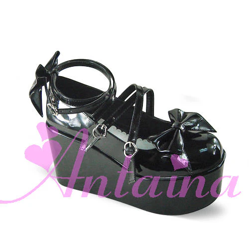 Antaina - Lolita Bow Platform Shoes Multiple Colors - Image 26