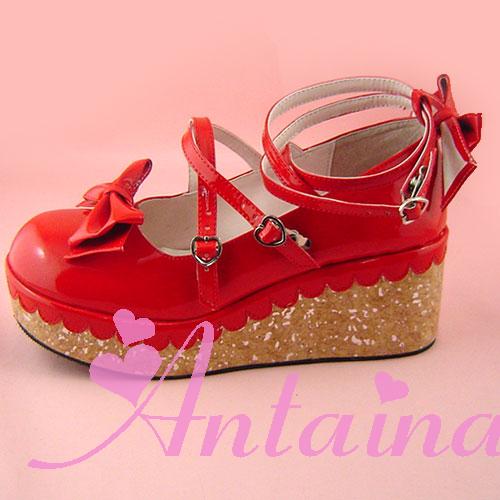 Antaina - Lolita Bow Platform Shoes Multiple Colors - Image 29