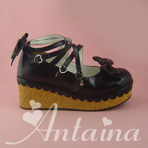Antaina - Lolita Bow Platform Shoes Multiple Colors - Image 30