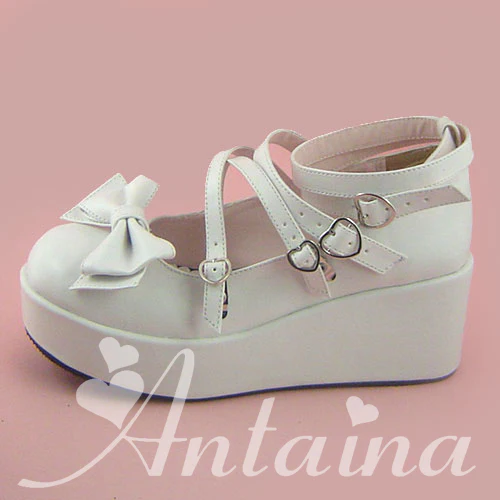 Antaina - Lolita Bow Platform Shoes Multiple Colors - Image 31
