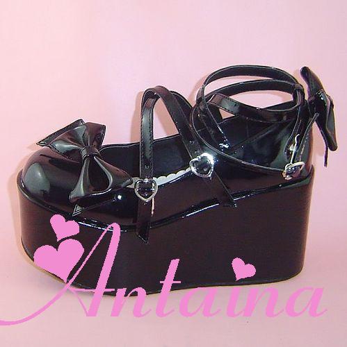 Antaina - Lolita Bow Platform Shoes Multiple Colors - Image 33