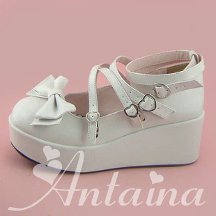 Antaina - Lolita Bow Platform Shoes Multiple Colors - Image 4