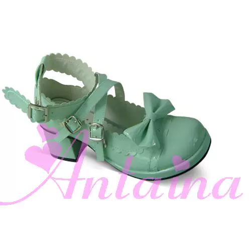 Antaina - Lolita Punk Bow Mid-Heel Multicolor Shoes - Image 7