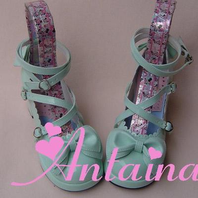Antaina - Sweet Chunky Heels Lolita Shoes Plus Size 45-54 - Image 12