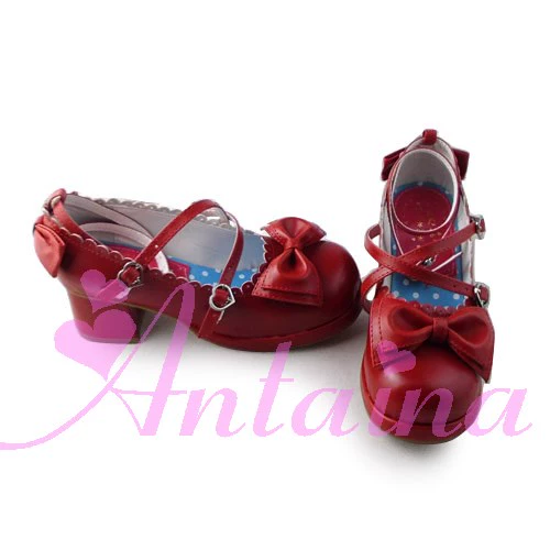 Antaina - Sweet Chunky Heels Lolita Shoes Size 37-40 - Image 23