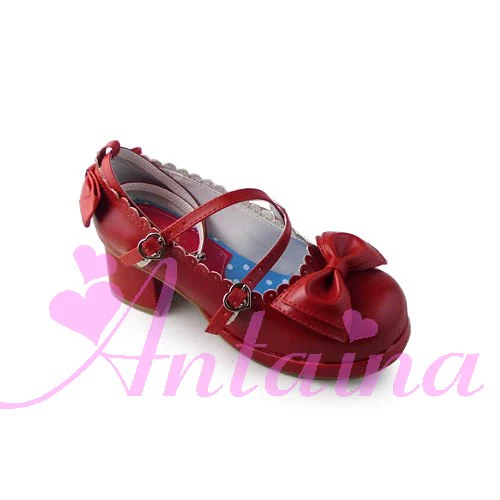 Antaina - Sweet Chunky Heels Lolita Shoes Size 37-40 - Image 34