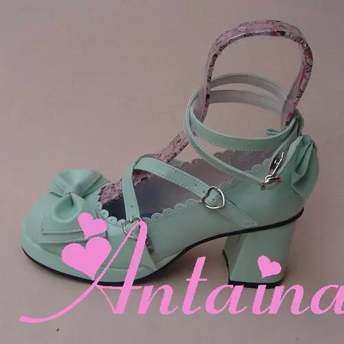 Antaina - Sweet Chunky Heels Lolita Shoes Size 37-40 - Image 35
