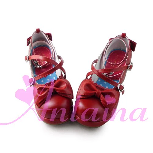 Antaina - Sweet Chunky Heels Lolita Shoes Size 37-40 - Image 36