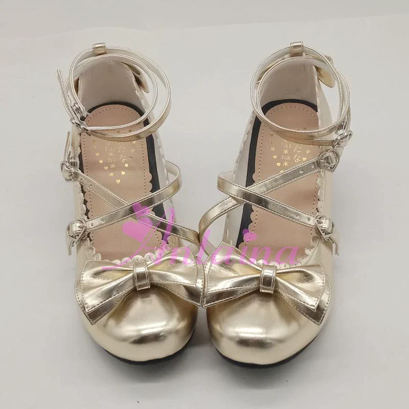 Antaina - Sweet Chunky Heels Lolita Shoes Size 37-40 - Image 41