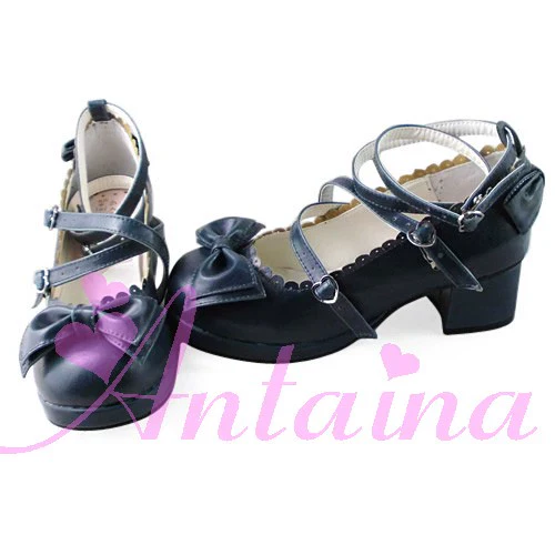 Antaina - Sweet Chunky Heels Lolita Shoes Size 37-40 - Image 53