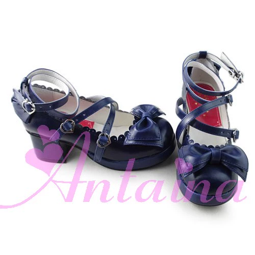 Antaina - Sweet Chunky Heels Lolita Shoes Size 37-40 - Image 89