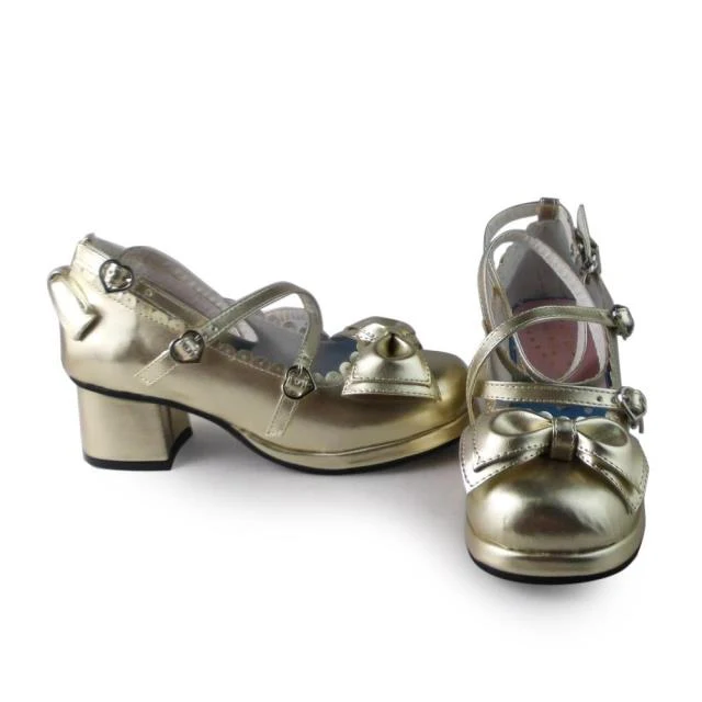 Antaina - Sweet Chunky Heels Lolita Shoes Size 37-40 - Image 92