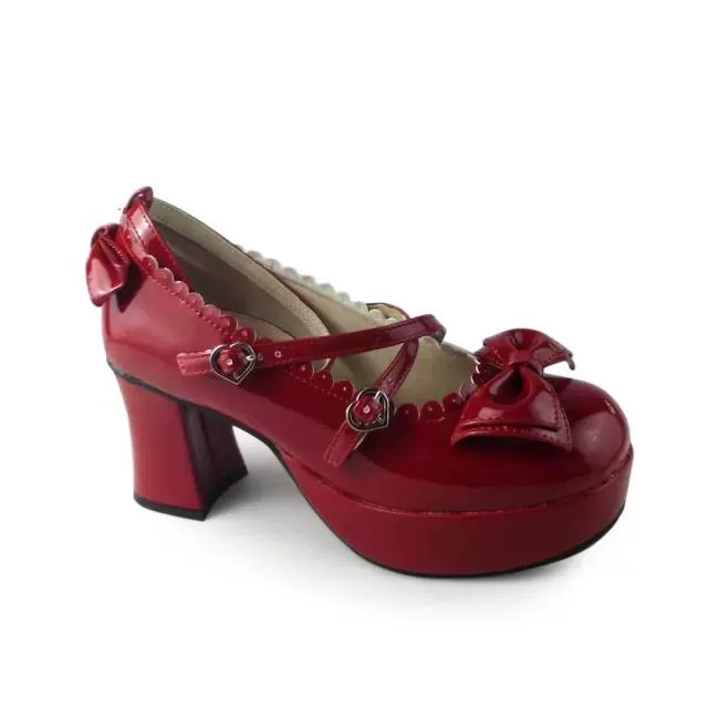 Antaina - Sweet Chunky Heels Lolita Shoes Size 41-44 - Image 28