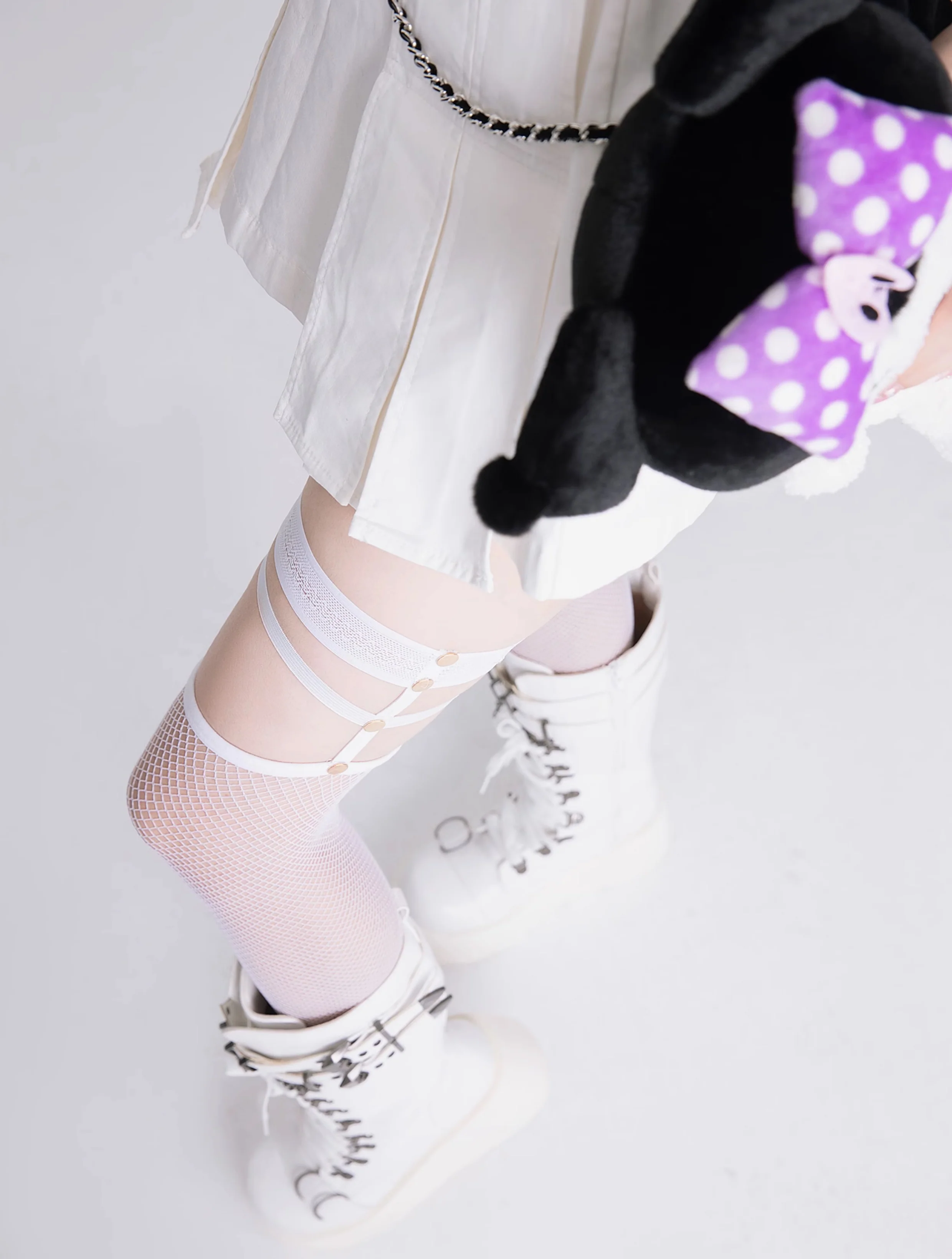 Arrive on the first floor - Punk Lolita Lace Stockings - Image 5