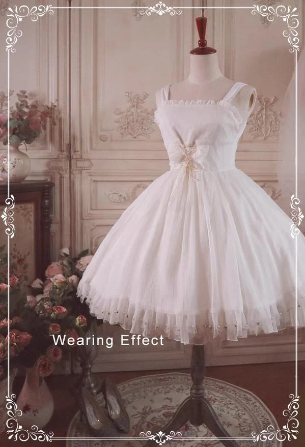 Super Puffy A-Line Lolita Petticoat, 18" (45cm) Length, Cotton Lining - Image 9