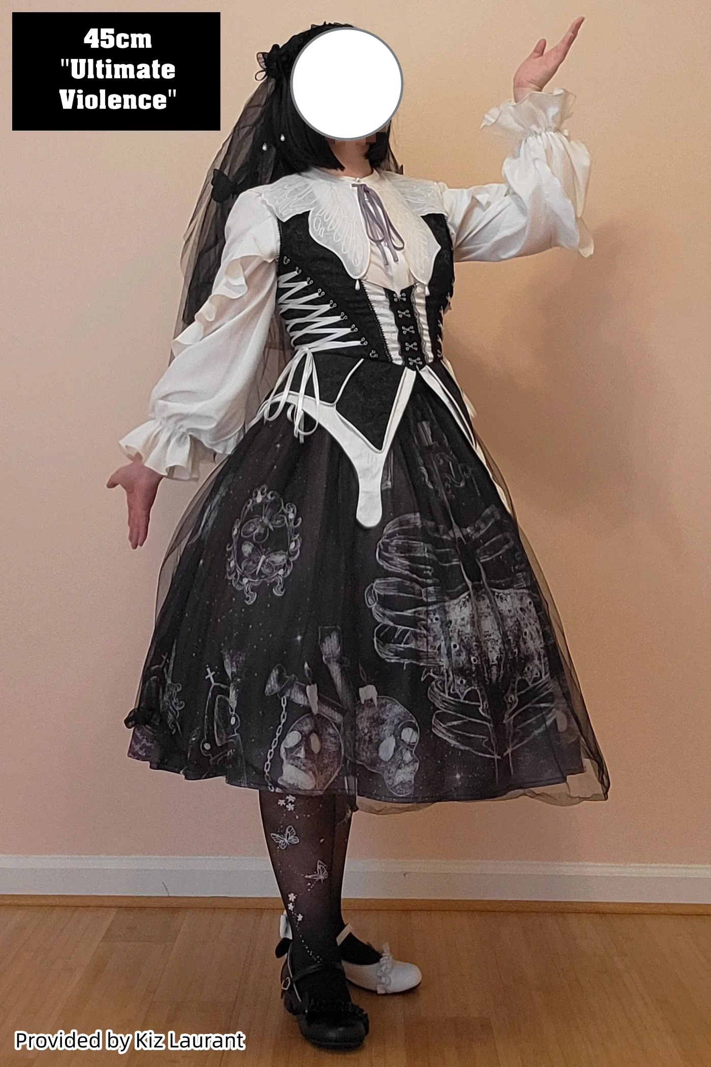Extreme Puffy A-line Lolita Petticoat, 18" (45cm) Length, Cotton Lining - Image 18