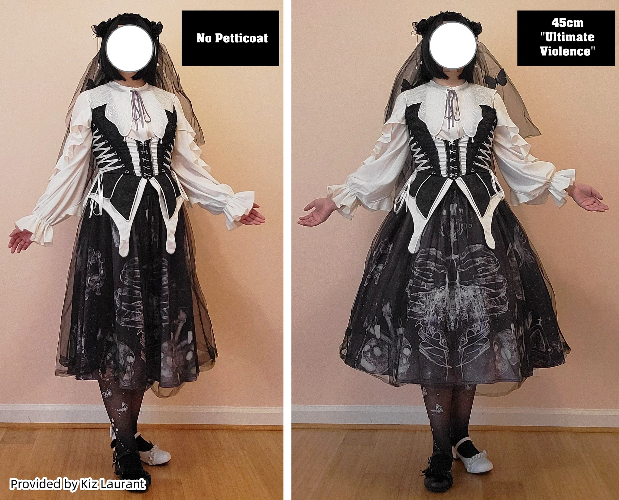 Extreme Puffy A-line Lolita Petticoat, 18" (45cm) Length, Cotton Lining - Image 19